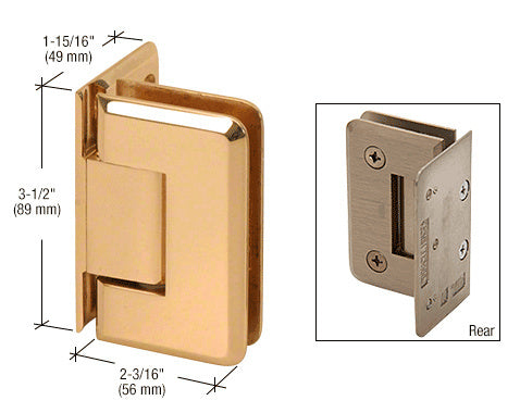 CRL Pinnacle 044 Series Wall Mount Offset Back Plate Hinge