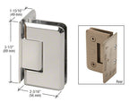 CRL Pinnacle 044 Series Wall Mount Offset Back Plate Hinge