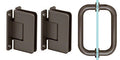 CRL Pinnacle Shower Pull and Hinge Set