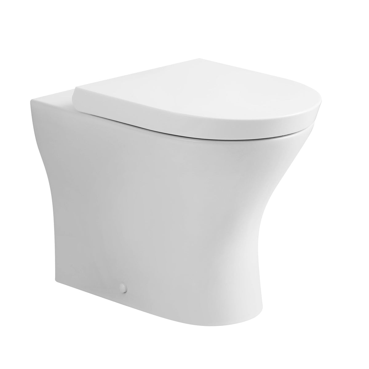 Palma Rimless Back to wall Toilet With Soft Close Seat - Whte