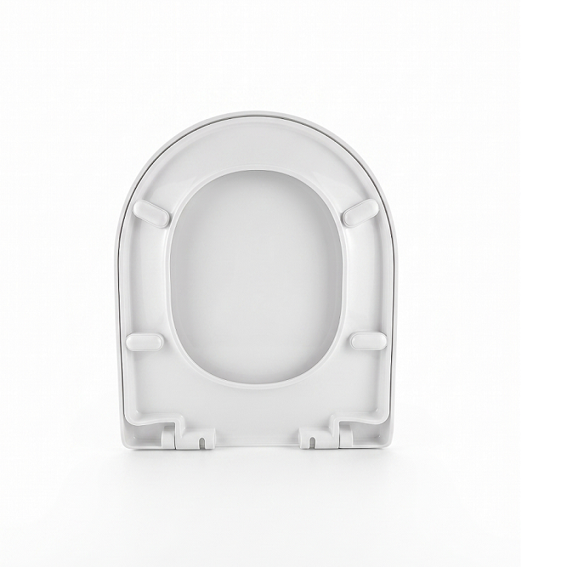 Paris Modern D Shaped Soft Close Toilet Seat - White