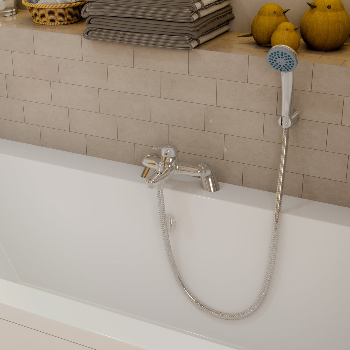 Prima Bath Shower Mixer Tap - Chrome