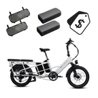 XPedition2 Stratus White Dual-Battery + FREE Running Boards, Cushions, Elite Headlight, Suspension Seat Post, Orbitor, XL Cargo Panniers ($744 Value)