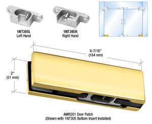 CRL LH European Bottom Door Patch Fitting