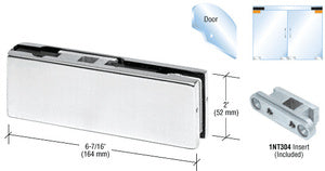 CRL European Top Door Patch Fitting with 1NT304 Insert