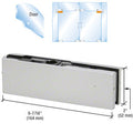 CRL European Top Door Patch Fitting with 1NT303 Insert