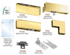 CRL North American Patch Door Kit for Use With Fixed Transom and One Sidelite - Without Lock