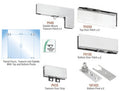 CRL North American Patch Door Kit for Double Doors for Use with Fixed Transom and Two Sidelites - Without Lock