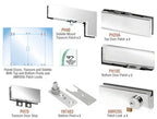 CRL North American Patch Door Kit for Double Doors for Use with Fixed Transom and Two Sidelites - With Lock