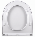 Palma Modern D Shape Soft Close Toilet Seat - White