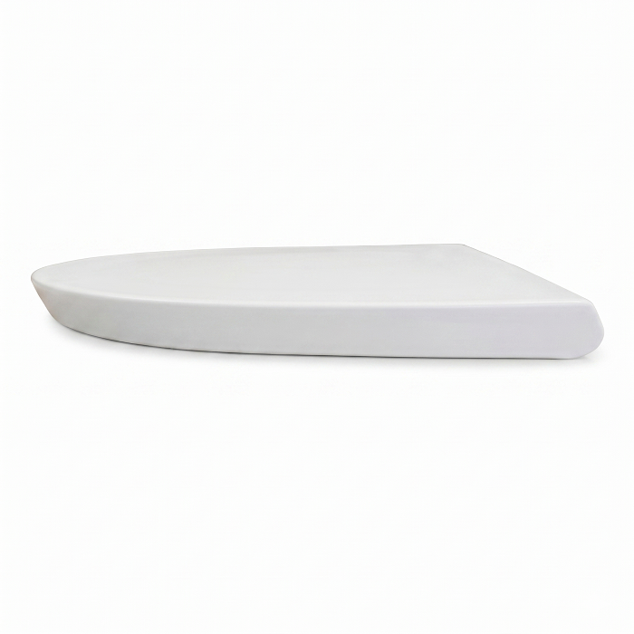 Palma Modern D Shape Soft Close Toilet Seat - White