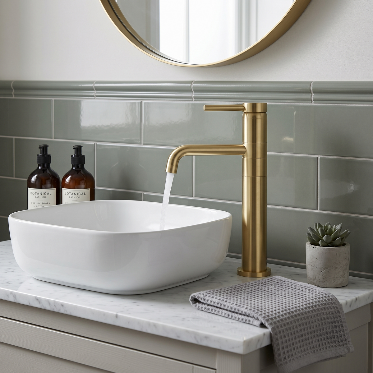 Meander Tec Tall Basin Mixer Tap