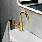 Meander Tec Single Lever Side Action Mono Basin Mixer Tap with Waste