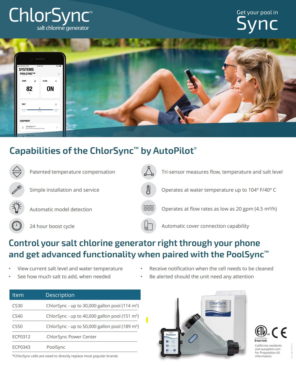 AutoPilot ChlorSync Power Center