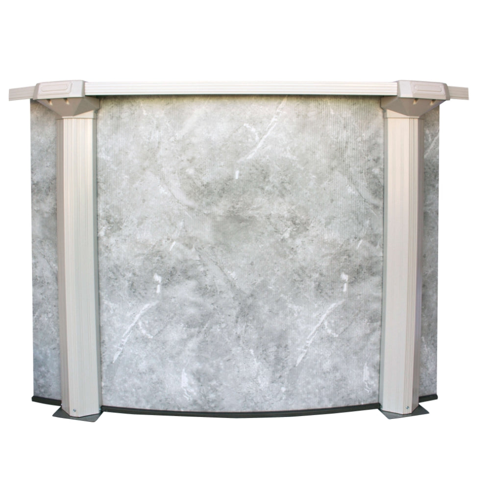 15' x 52" Round Lomart 6" Steel Frame Grey Mist Pool & Package