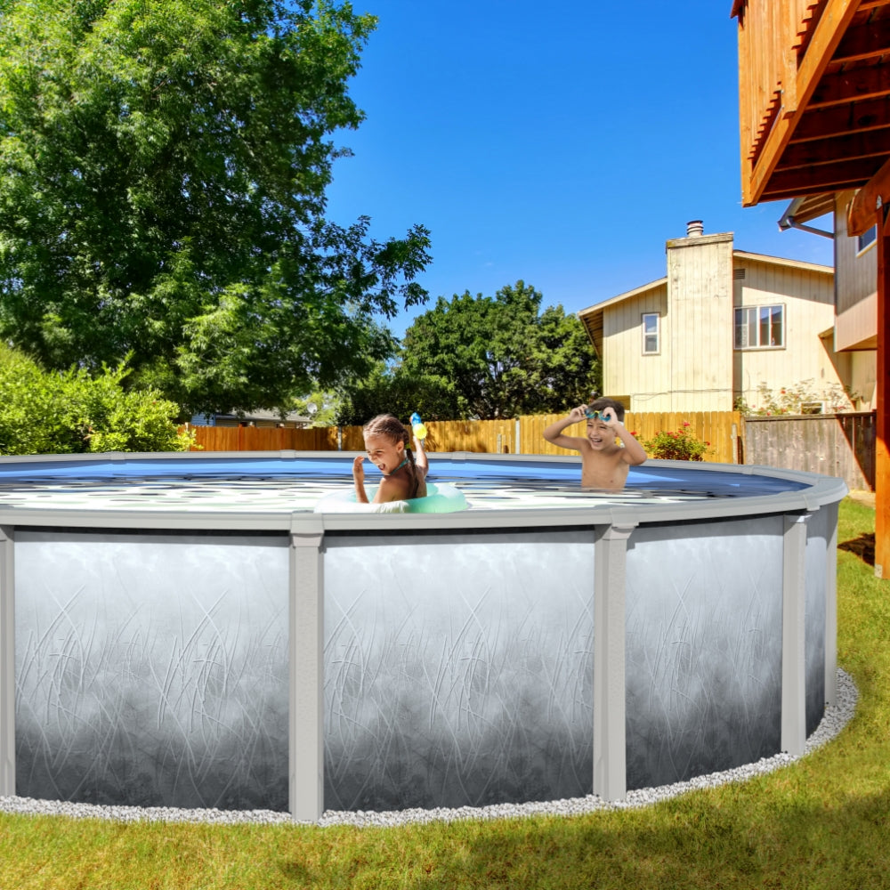 27' X 54" Round Saltwater Friendly Resin Frame Above Ground Mirage Pool