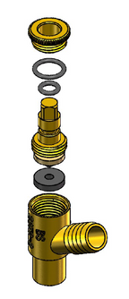 Home4less 15mm Brass Drain Off Cock (4 Pack)