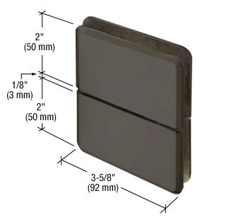 CRL Prima 02 Series Glass-To-Glass Mount Hinge