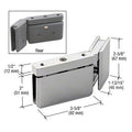 CRL Right Hand 135 Degree Prima Hinge with U-Clamp
