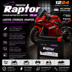 Predator Raptor Lithium Motorcycle Battery PRL-04