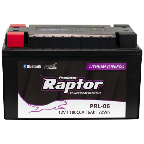 Predator Raptor PRL-06 Lithium (LiFePO4) Motorcycle & Powersport Battery