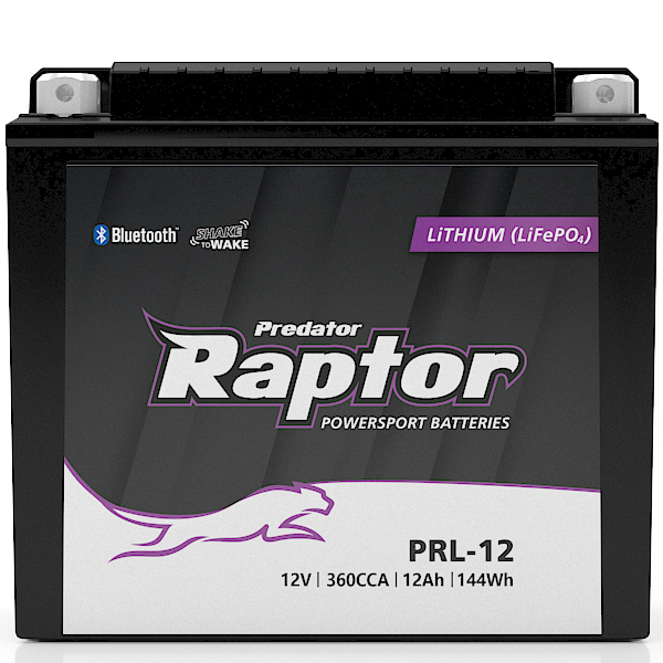 Predator Raptor PRL-12 Lithium (LiFePO4) Motorcycle & Powersport Battery