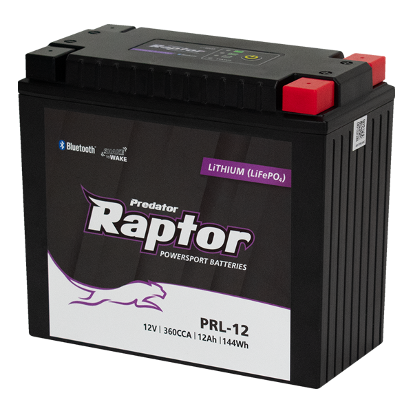 Predator Raptor PRL-12 Lithium (LiFePO4) Motorcycle & Powersport Battery