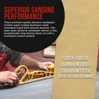 Premium 500 Grit PSA Gold Longboard Sandpaper, 2-3/4" Wide Continuous 12 Yard Roll - Self Adhesive Stickyback
