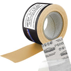 Premium 600 Grit PSA Gold Longboard Sandpaper, 2-3/4" Wide Continuous 12 Yard Roll - Self Adhesive Stickyback
