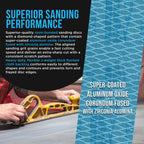 320 Grit PSA Rhombus Diamond Shape Blue Longboard Sandpaper, 2-3/4" Wide Continuous 12 Yard Roll - Self Adhesive Stickyback