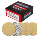 Premium 400 Grit 5" PSA Gold Sanding Discs, Box of 100 - Self Adhesive Stickyback Abrasive Sandpaper for DA & Random Orbital Sanders