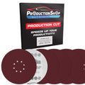 Premium 9" Red 8-Hole Pattern 180 Grit Sanding Discs, Box of 20 - Dustless Hook & Loop Backing Sandpaper for Drywall Power Sanders, Medium-Cut Abrasive