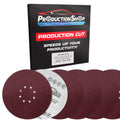 Premium 9" Red 8-Hole Pattern 80 Grit Sanding Discs, Box of 20 - Dustless Hook & Loop Backing Sandpaper for Drywall Power Sanders, Coarse-Cut Abrasive