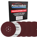 Premium 9" Red 9-Hole Pattern 120 Grit Sanding Discs, Box of 20 - Dustless Hook & Loop Backing Sandpaper for Drywall Power Sanders, Medium-Cut Abrasive