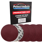Premium 9" PSA Red 80 Grit Sanding Discs, Box of 20 - Self Adhesive Stickyback Sandpaper for Drywall Power Sanders, Coarse-Cut Abrasive