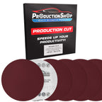 Premium 9" Red 150 Grit Hook & Loop Sanding Discs, Box of 20 - Sandpaper for Drywall Power Sanders, Medium-Cut Abrasive