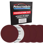 Premium 9" Red 180 Grit Hook & Loop Sanding Discs, Box of 20 - Sandpaper for Drywall Power Sanders, Medium-Cut Abrasive