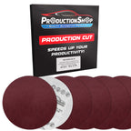 Premium 9" Red 80 Grit Hook & Loop Sanding Discs, Box of 20 - Sandpaper for Drywall Power Sanders, Coarse-Cut Abrasive