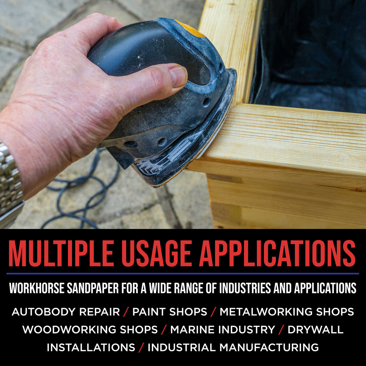 Premium 60 Grit 12-Hole Pattern Mouse Detail Sander Sandpaper Sheets, Box of 30 - Dustless Hook & Loop Triangle Shaped Mouse Disc Pads