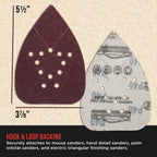 Premium 12-Hole Pattern Mouse Detail Sander Sandpaper Sheets, 100 Disc Variety Pack, Grits 40, 60, 80, 100, 150, 180, 220, 320, 400, 600, 800 - Hook & Loop Disc