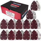 Premium 5-Hole Pattern Mouse Detail Sander Sandpaper Sheets, 160 Disc Variety Pack, Grits 40, 60, 80, 100, 120, 150, 180, 220, 320, 400, 600, 800 - Hook & Loop