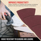 Premium 150 Grit Triangle Mouse Detail Sander Sandpaper Sheets, Box of 45 - Hook & Loop, Triangular Shaped Mouse Disc Pads - Oscillating Multi-Tools