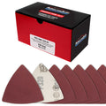 Premium 320 Grit Triangle Mouse Detail Sander Sandpaper Sheets, Box of 45 - Hook & Loop, Triangular Shaped Mouse Disc Pads - Oscillating Multi-Tools