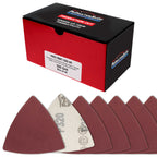 Premium 320 Grit Triangle Mouse Detail Sander Sandpaper Sheets, Box of 45 - Hook & Loop, Triangular Shaped Mouse Disc Pads - Oscillating Multi-Tools