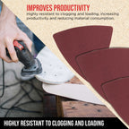 Premium 320 Grit Triangle Mouse Detail Sander Sandpaper Sheets, Box of 45 - Hook & Loop, Triangular Shaped Mouse Disc Pads - Oscillating Multi-Tools