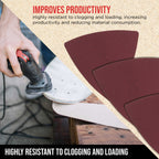 Premium 800 Grit Triangle Mouse Detail Sander Sandpaper Sheets, Box of 45 - Hook & Loop, Triangular Shaped Mouse Disc Pads - Oscillating Multi-Tools