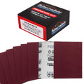 Premium Red 400 Grit 1/4 Sheet Size Red Sanding Sheets, Box of 30 - Hook & Loop Backing Sandpaper, Fine-Cut Abrasive - Fits Palm Sanders, Hand Sanding Blocks