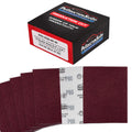 Premium Red 80 Grit 1/4 Sheet Size Red Sanding Sheets, Box of 30 - Hook & Loop Backing Sandpaper, Coarse-Cut Abrasive - Fits Palm Sanders, Hand Sanding Blocks