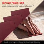 Premium Red 800 Grit 1/4 Sheet Size Red Sanding Sheets, Box of 30 - Hook & Loop Backing Sandpaper, Fine-Cut Abrasive - Fits Palm Sanders, Hand Sanding Blocks
