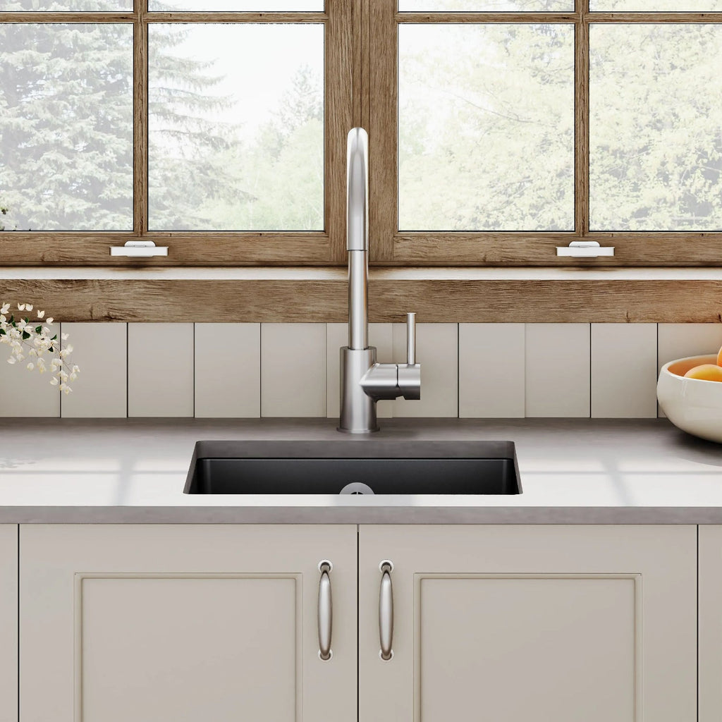 Inspire 457mm Single Bowl Square Inset Sink With Central Waste And Overflow